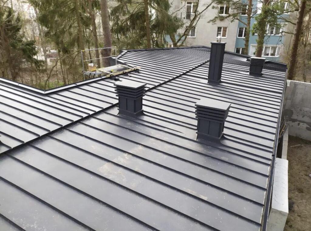 Standing seam metal roofing