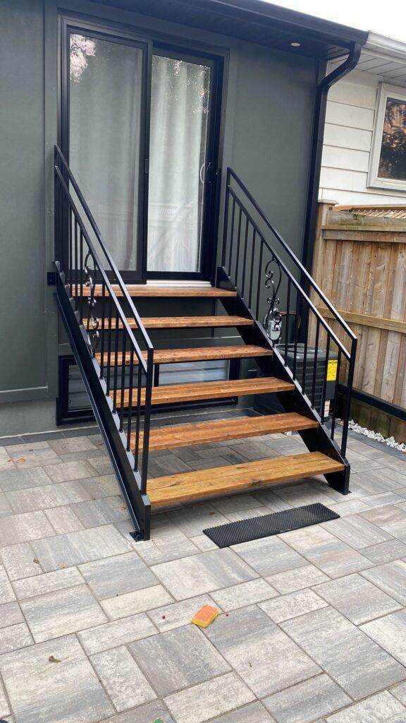 Steel railings